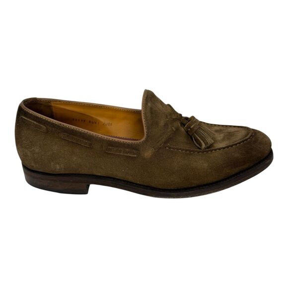 Magnanni Suede Slip On Tassel Loafers Shoes Brown - Mens US 8 / EUR 41 main image 5